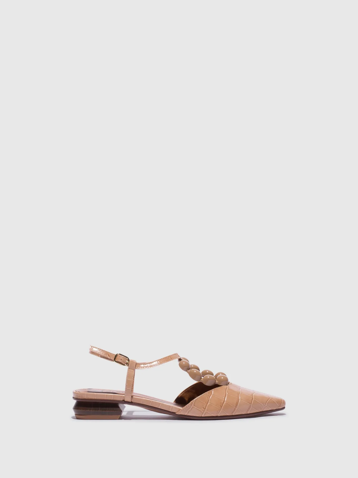 Beige Appliqués Sandals