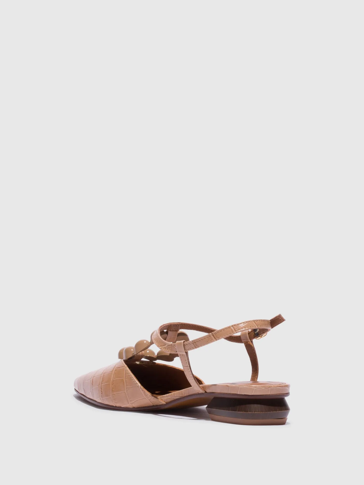 Beige Appliqués Sandals