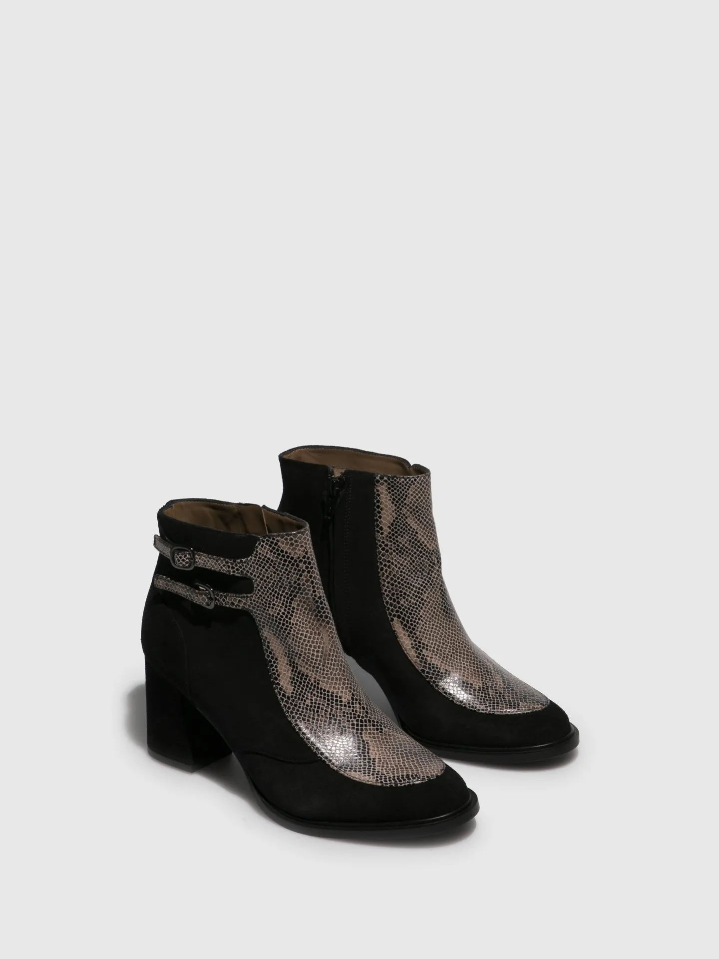 Black Buckle Boots