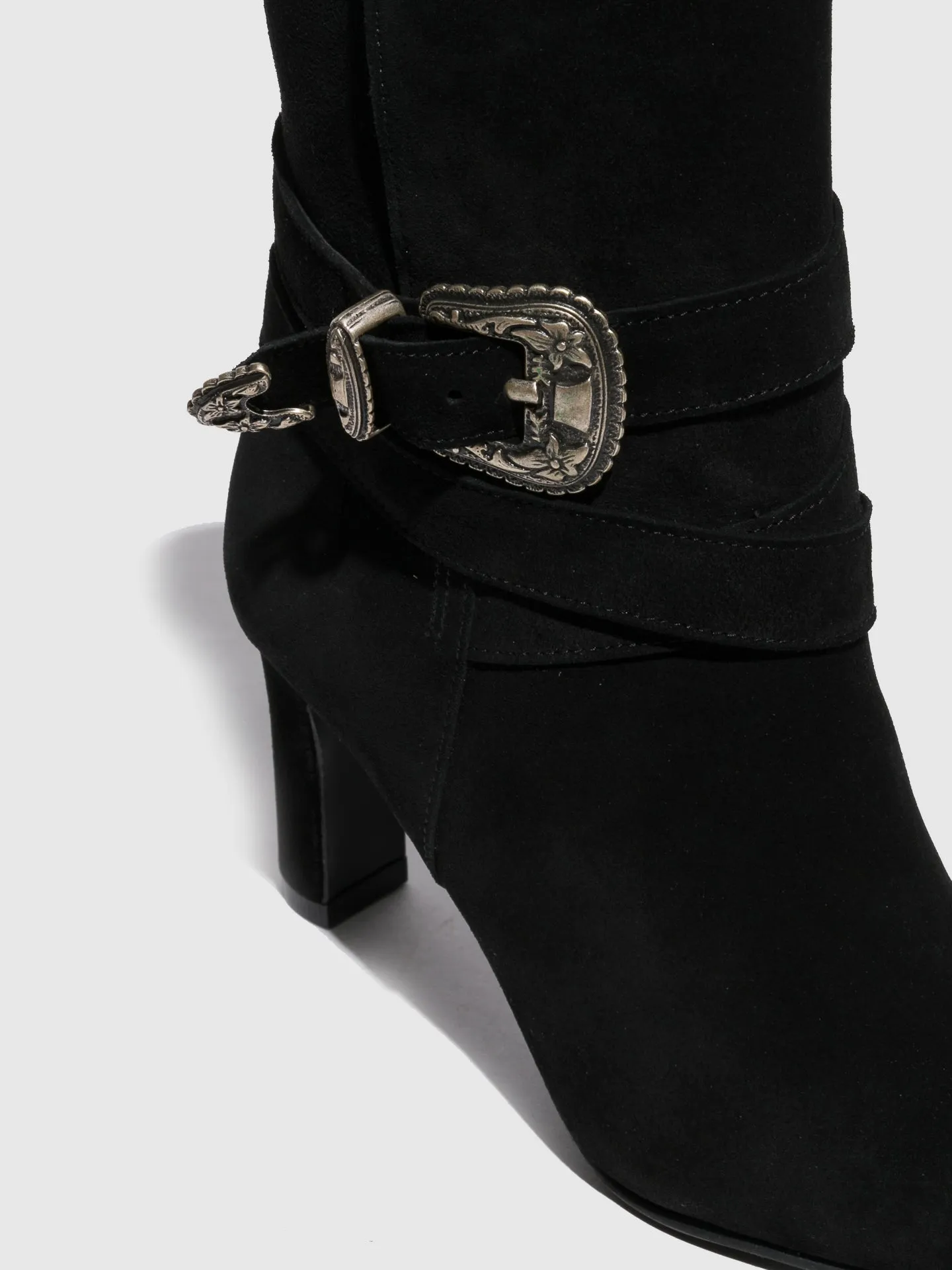 Black Buckle Boots