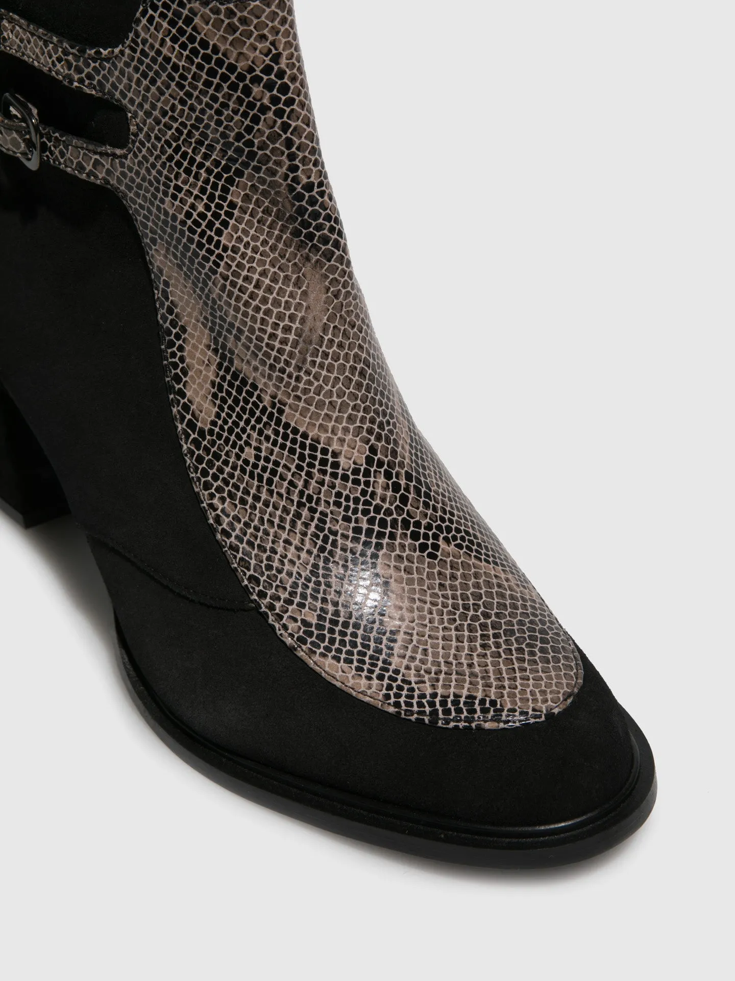 Black Buckle Boots
