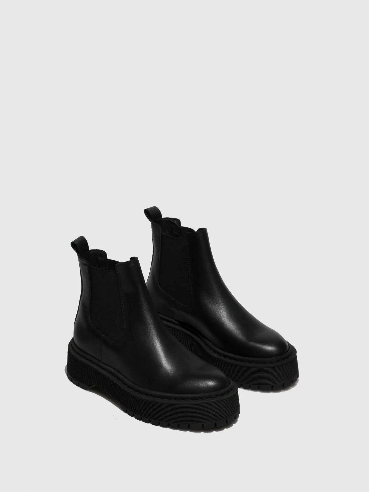 Black Elasticated Ankle Boots