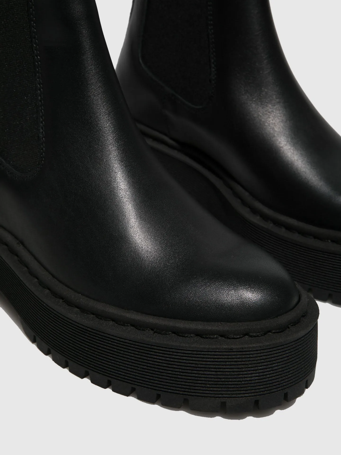 Black Elasticated Ankle Boots