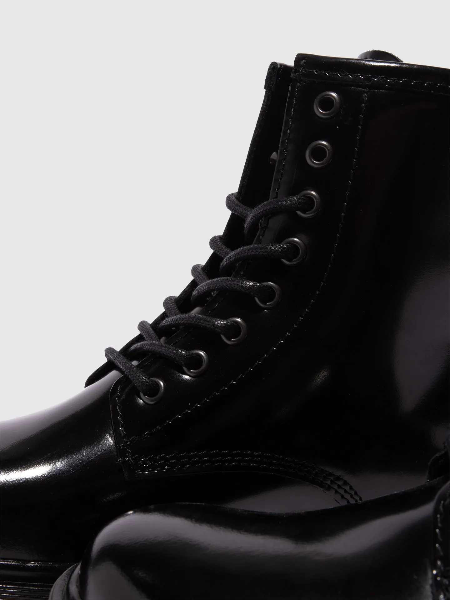 Black Lace-up Ankle Boots