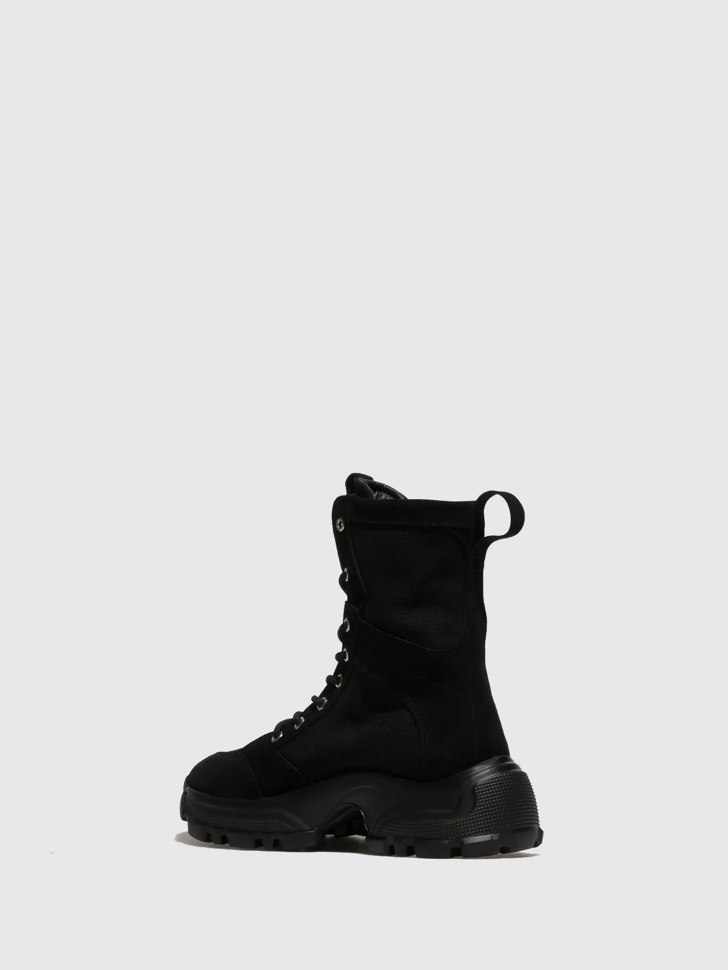 Black Lace-up Boots