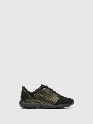 Black Lace-up Trainers