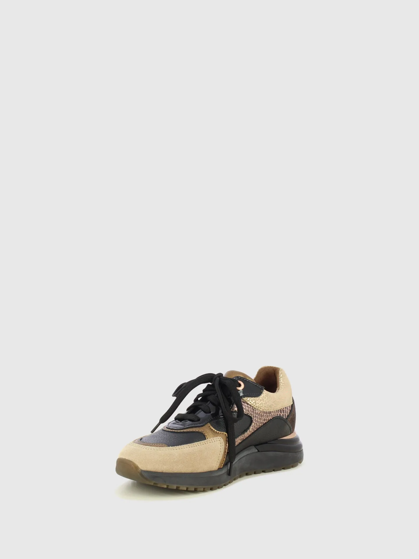 Black Lace-up Trainers