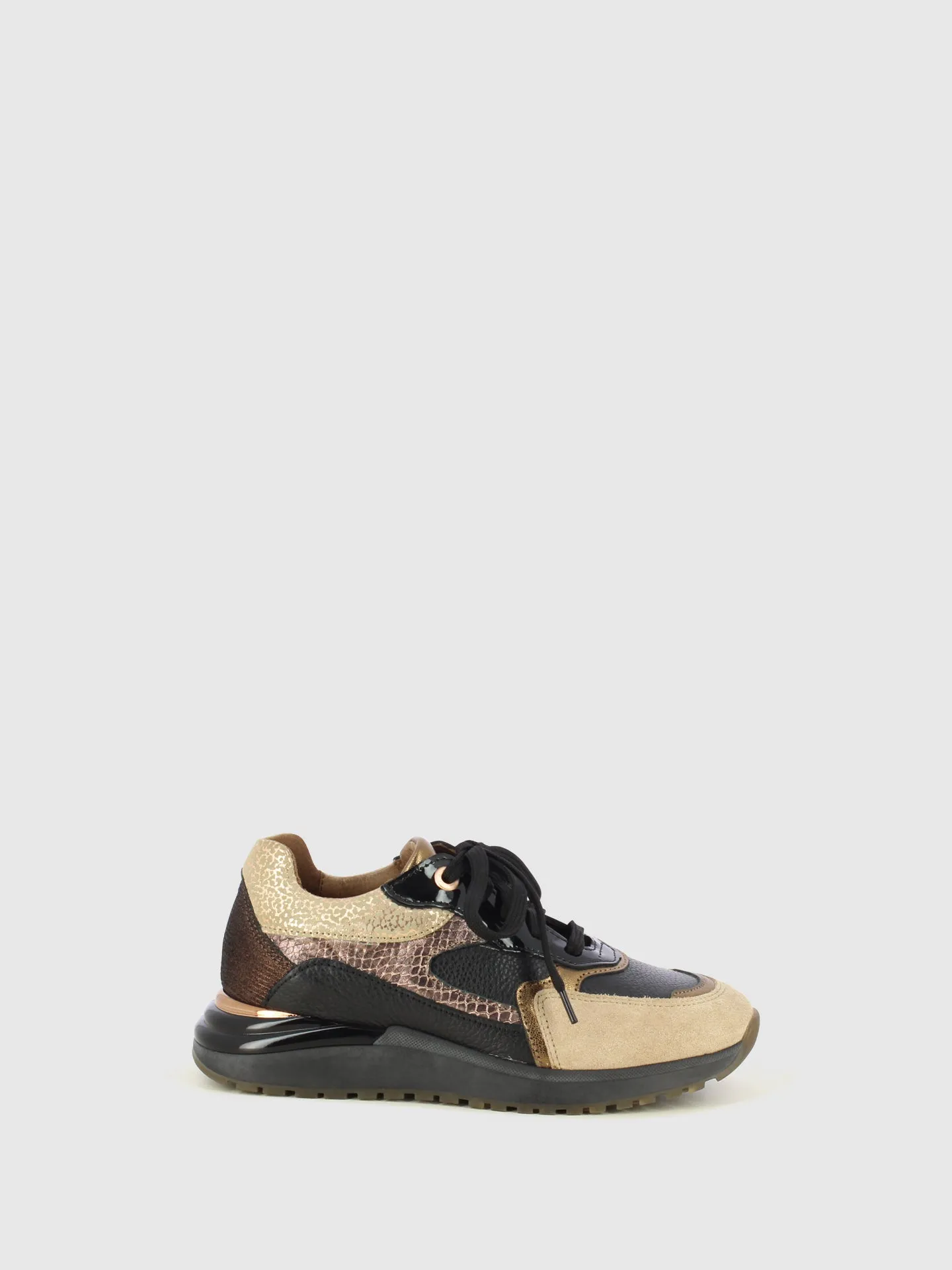 Black Lace-up Trainers
