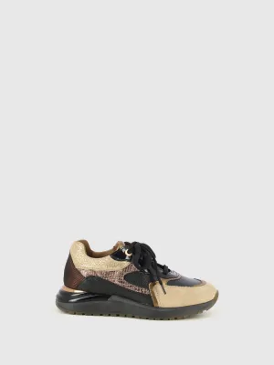 Black Lace-up Trainers