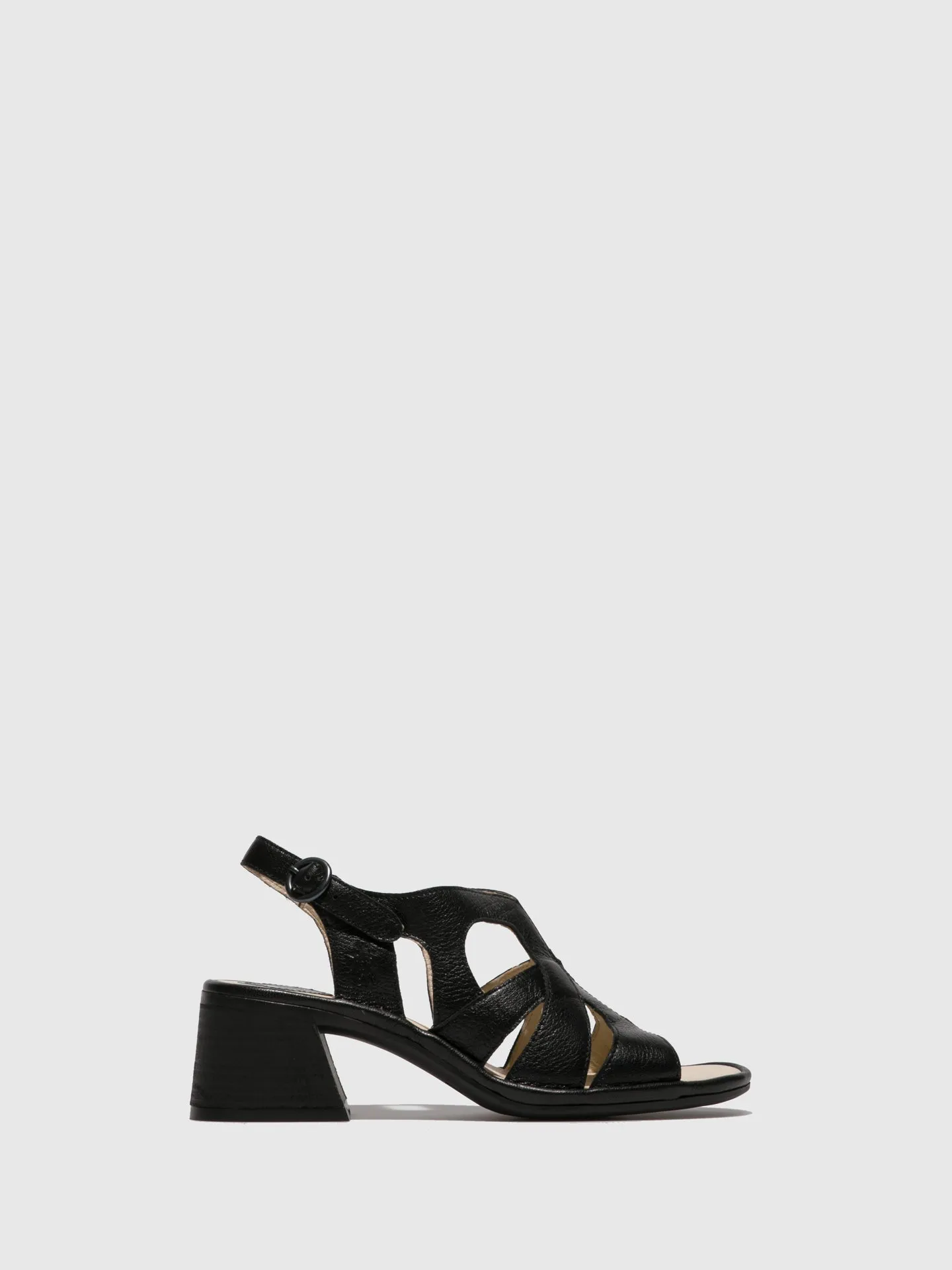 Black Open Toe Sandals