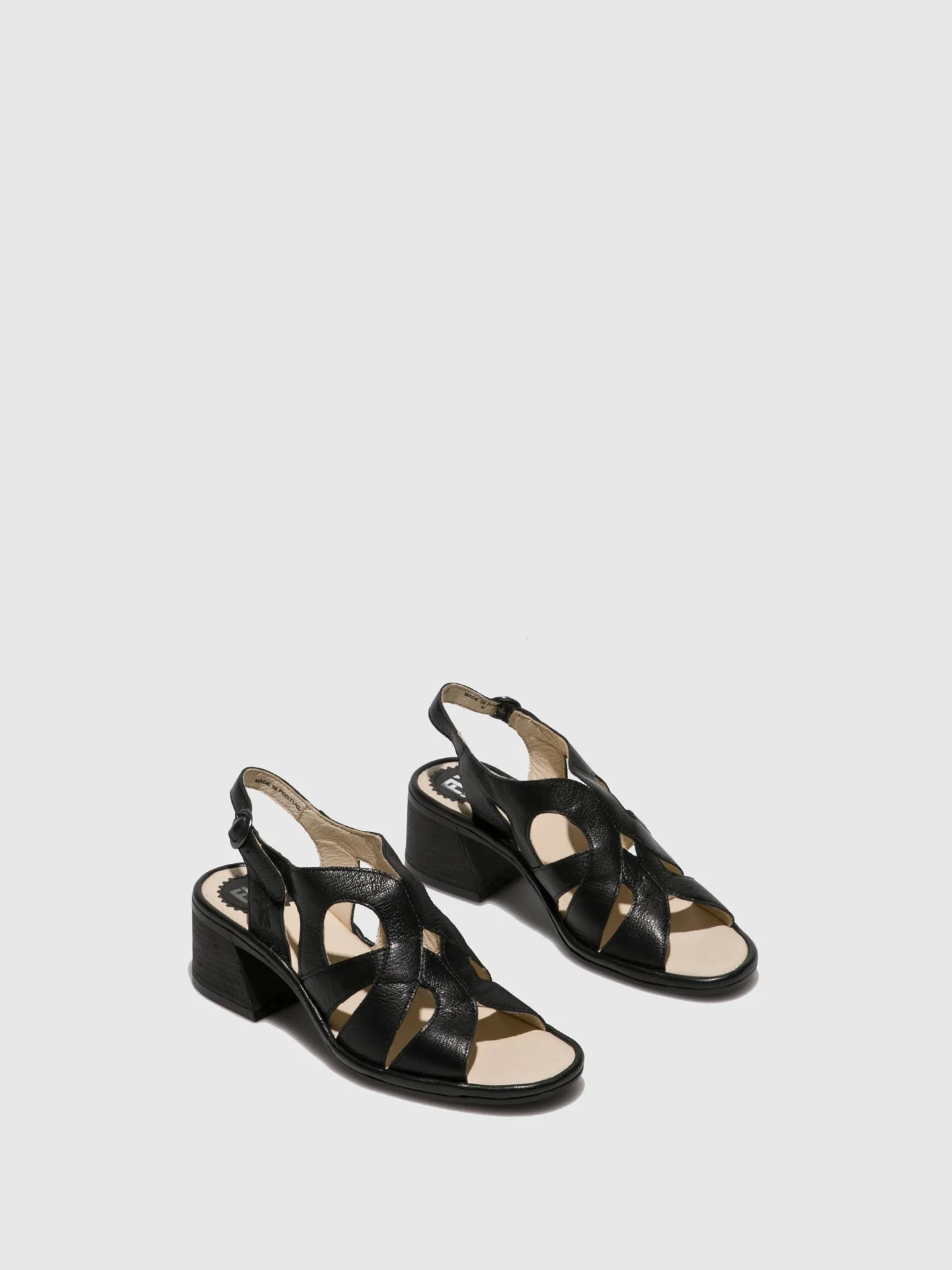 Black Open Toe Sandals