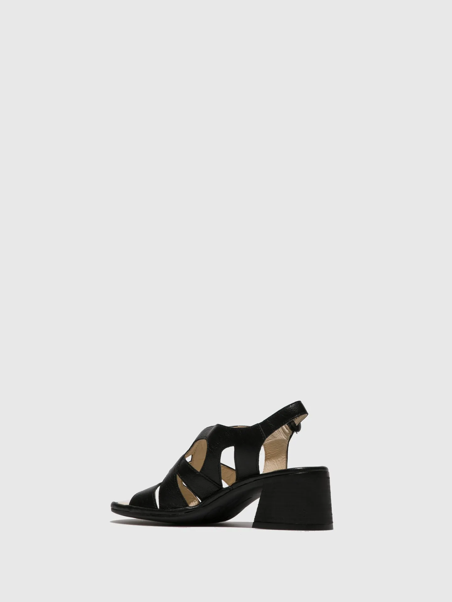 Black Open Toe Sandals