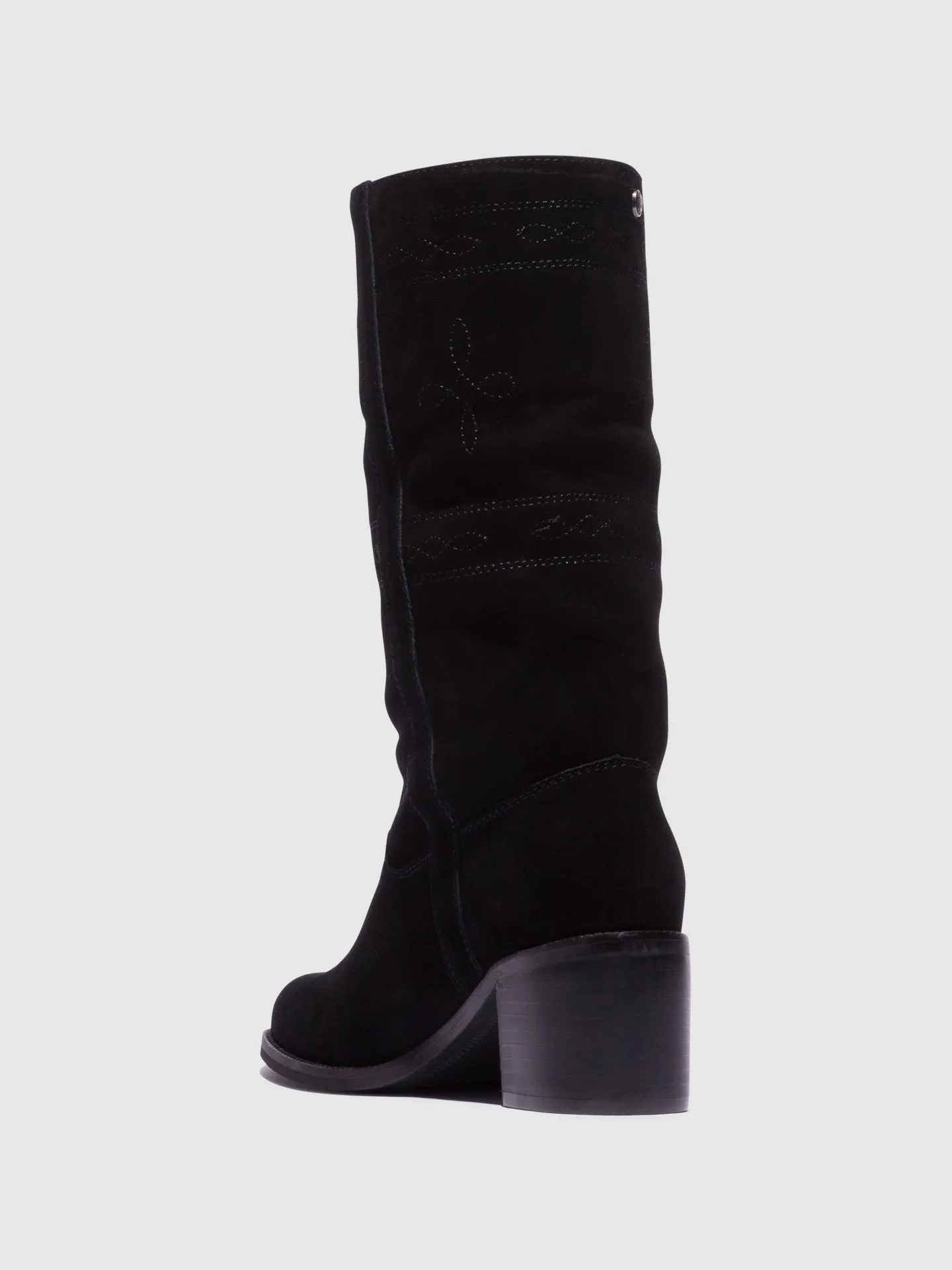 Black Round Toe Boots