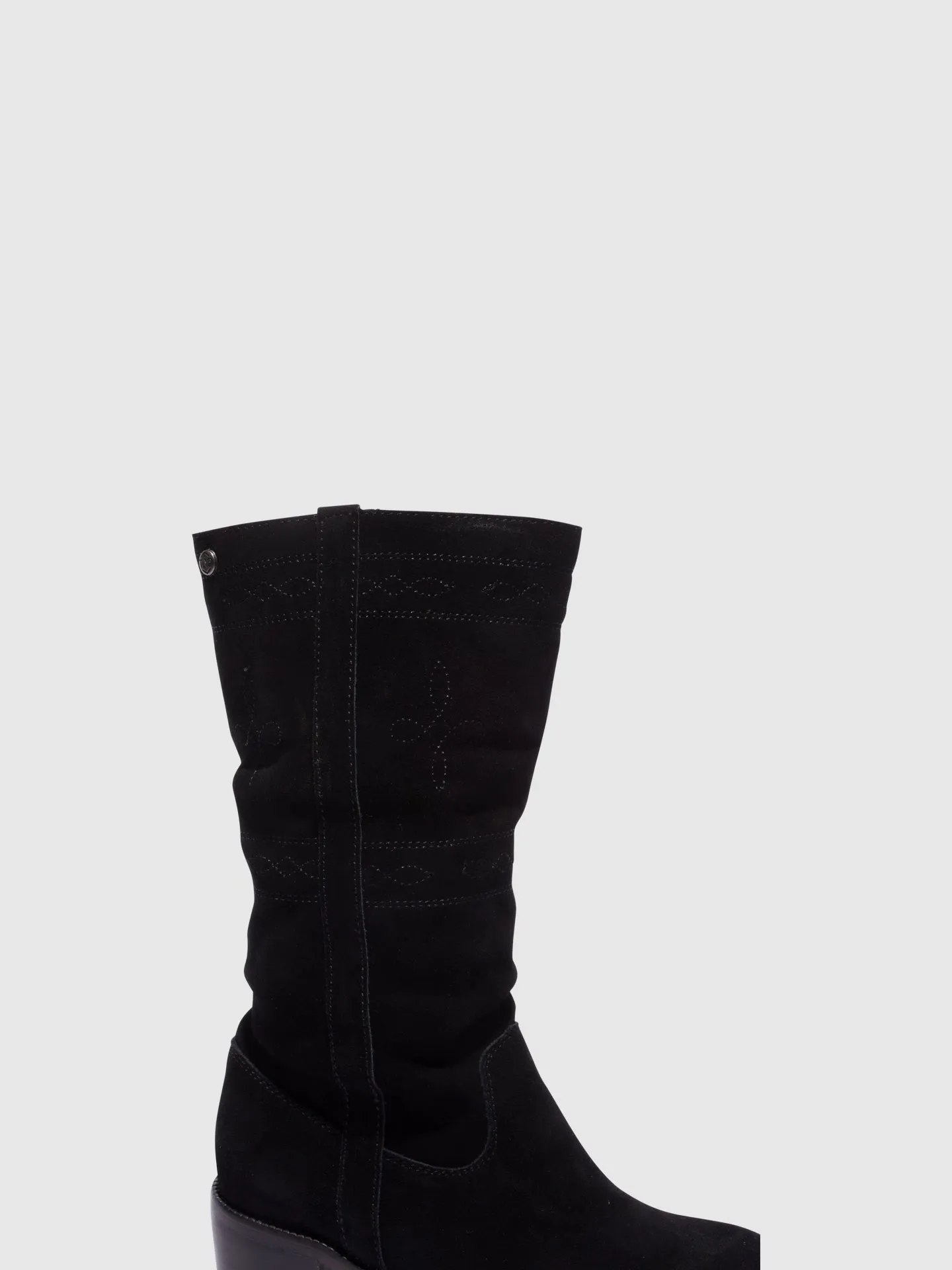 Black Round Toe Boots