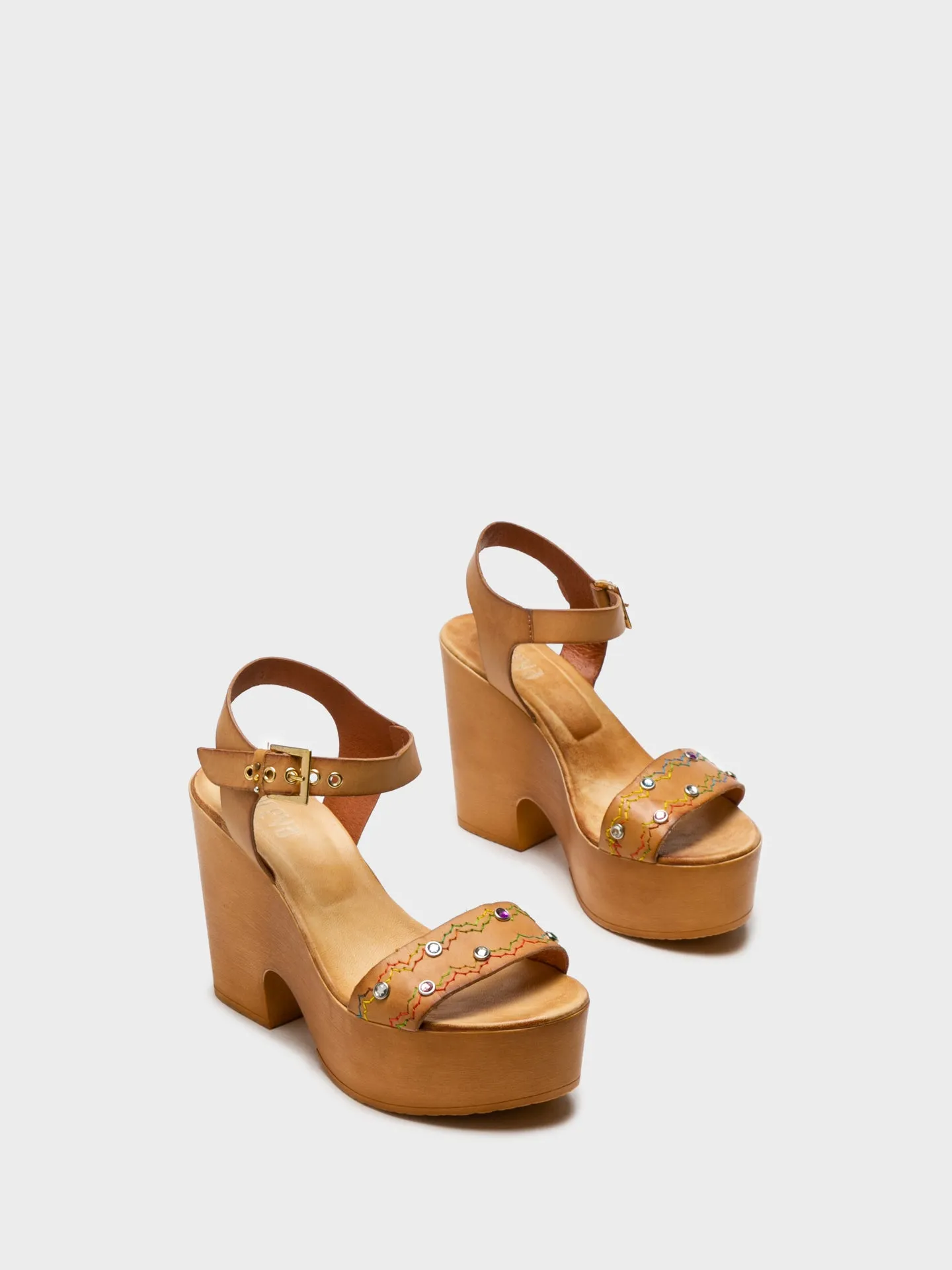 BlanchedAlmond	 Heel Sandals