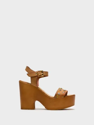 BlanchedAlmond	 Heel Sandals