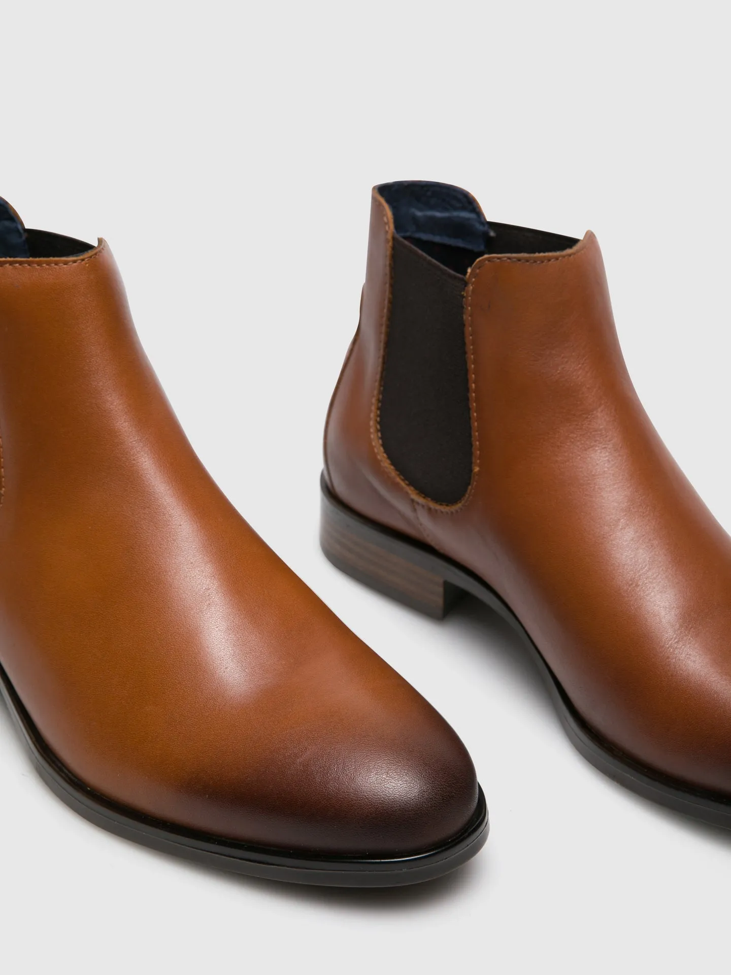 Brown Elasticated Ankle Boots