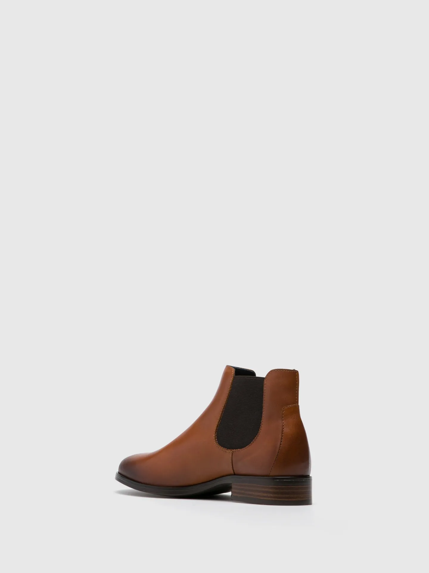 Brown Elasticated Ankle Boots
