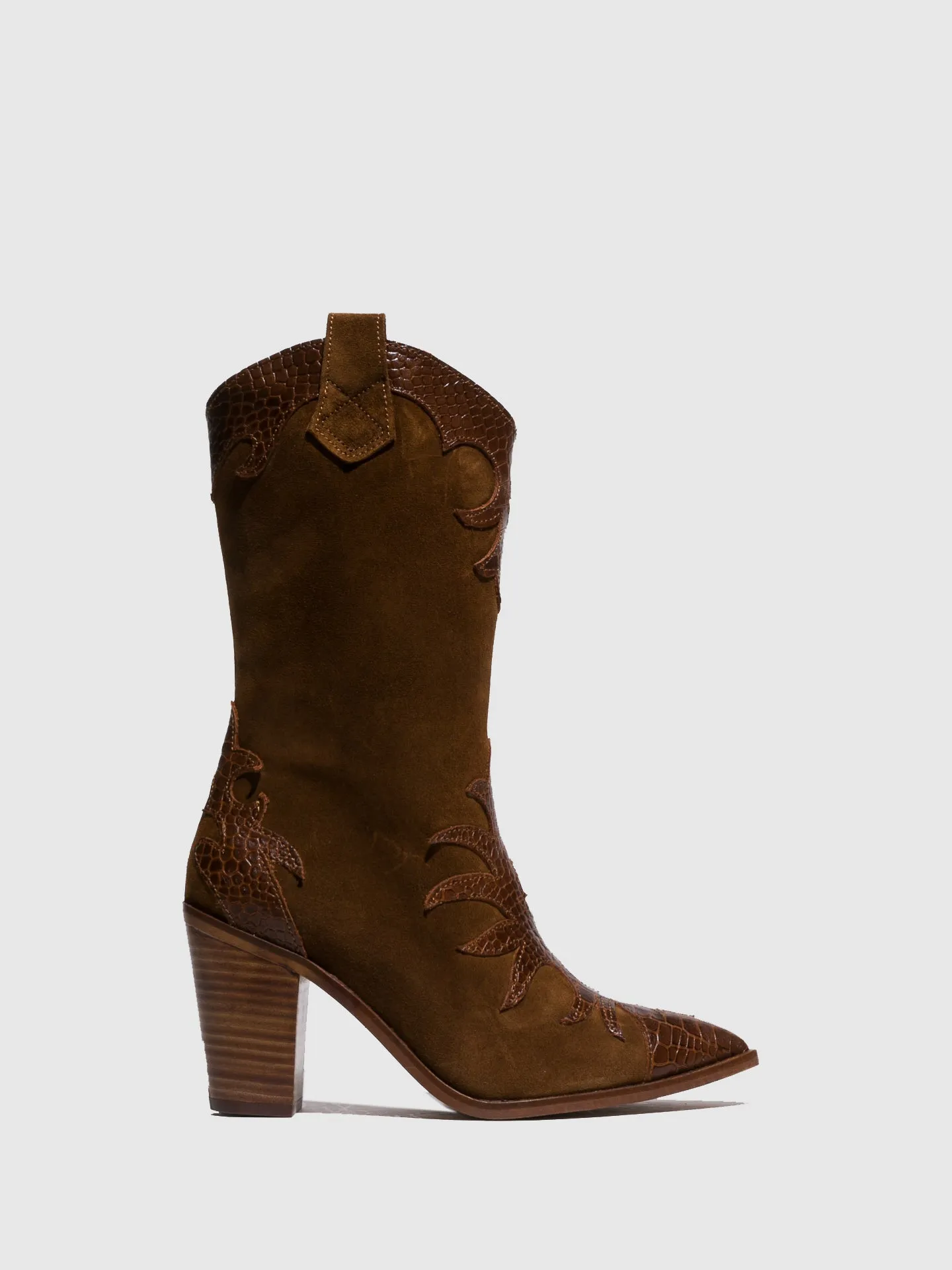 Brown Pointed Toe Boots