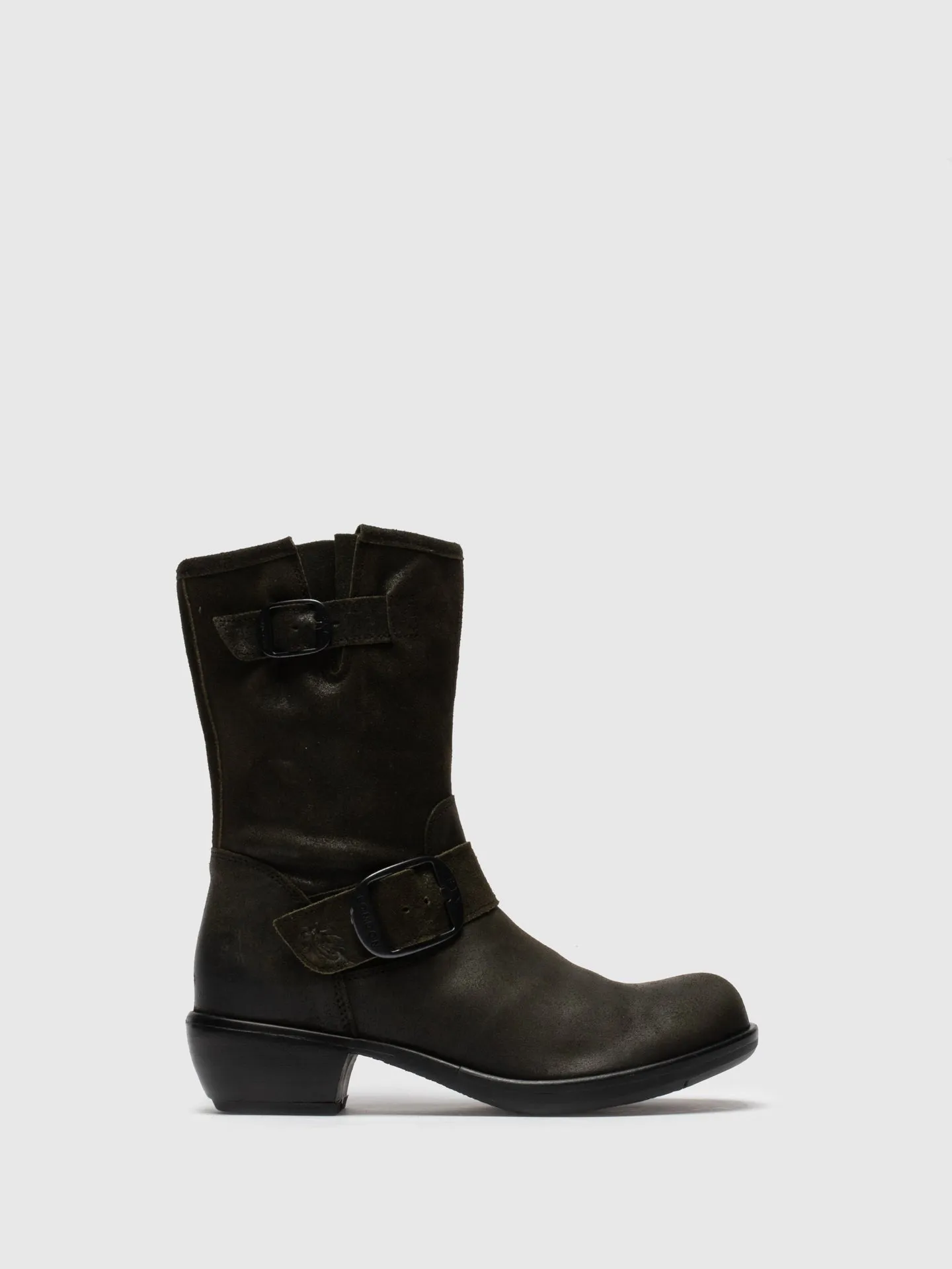 Brown Zip Up Boots