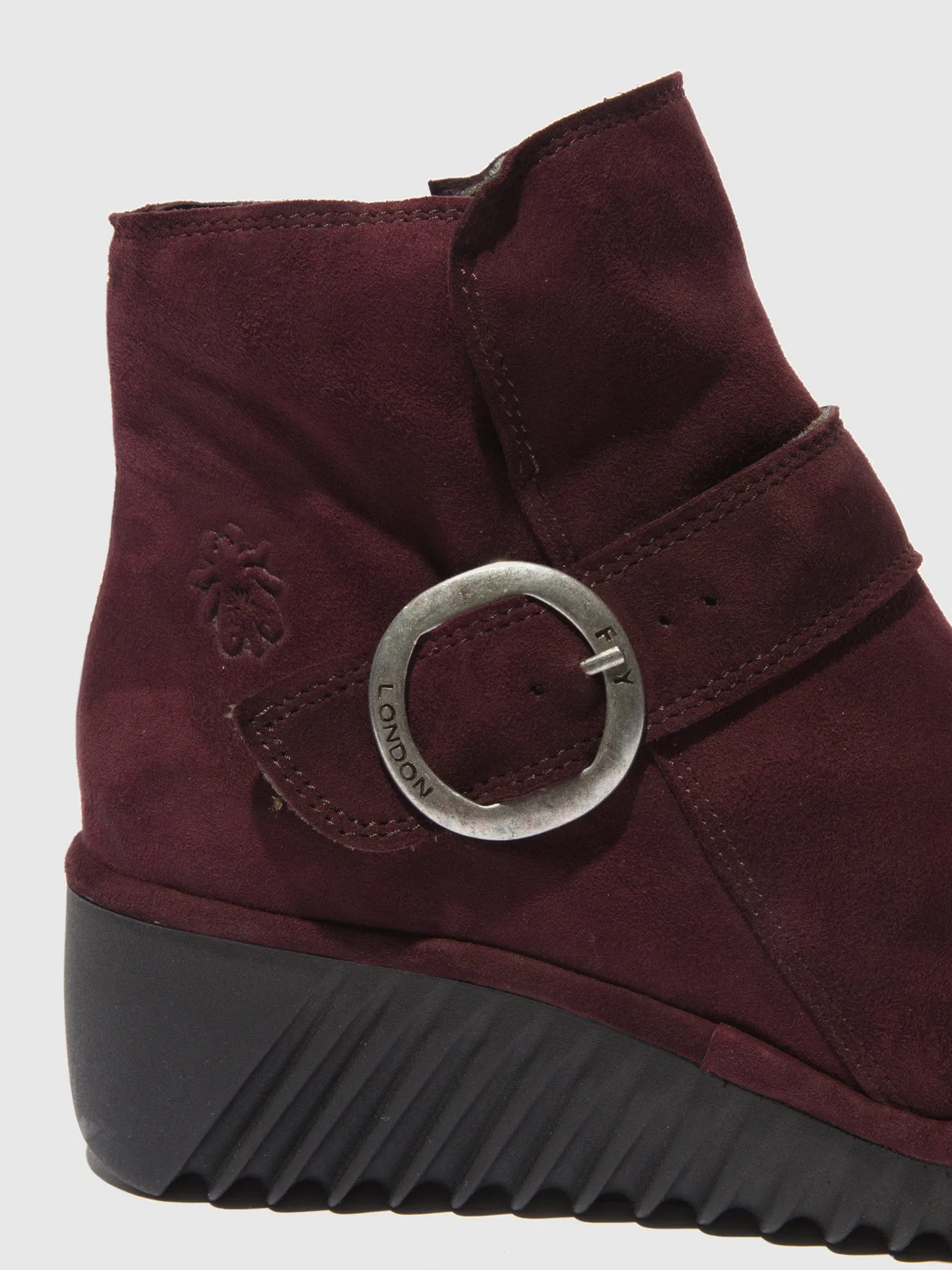 Buckle Ankle Boots LELI334FLY SILKY WINE