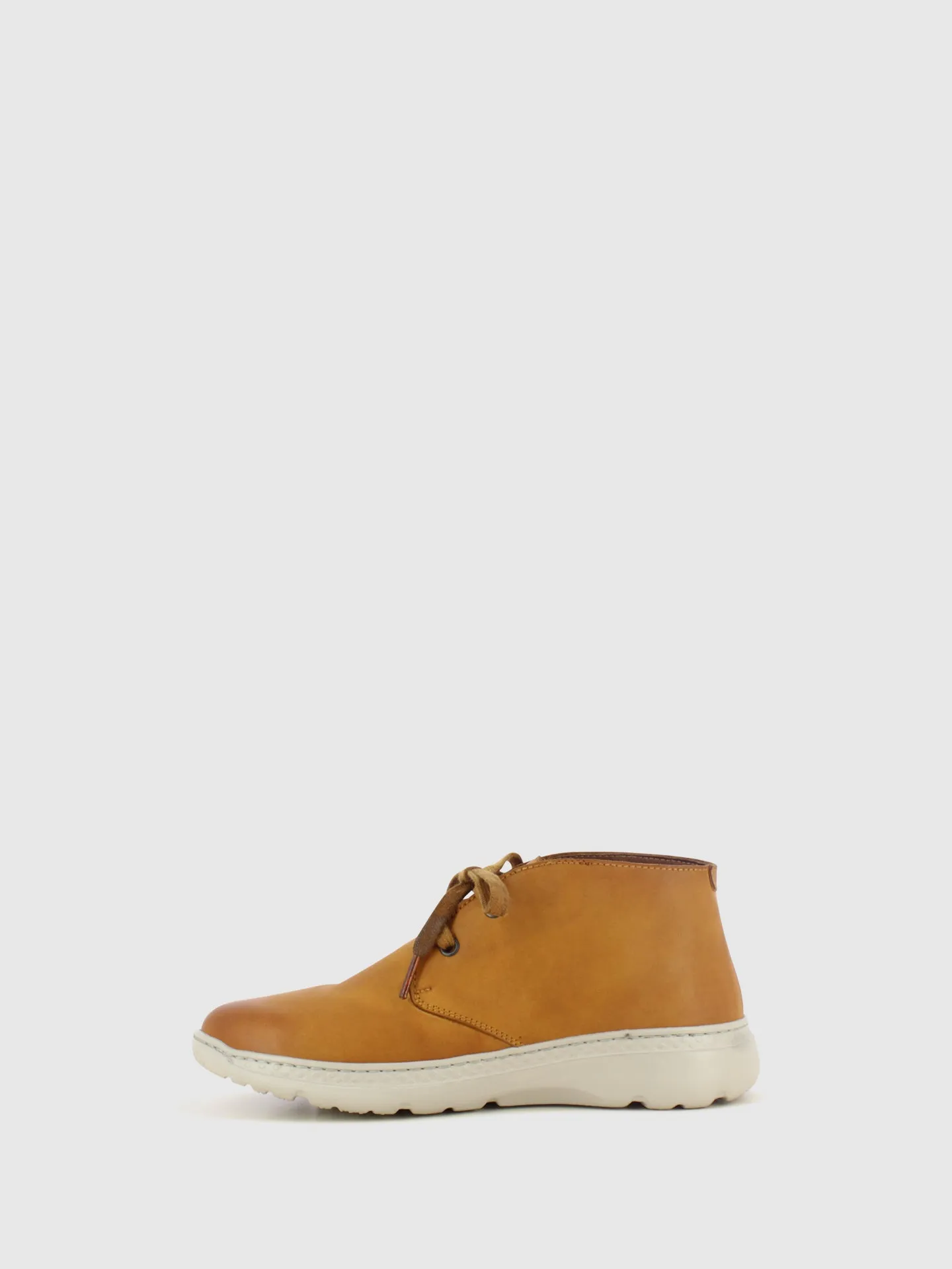 Camel Lace-up Ankle Boots