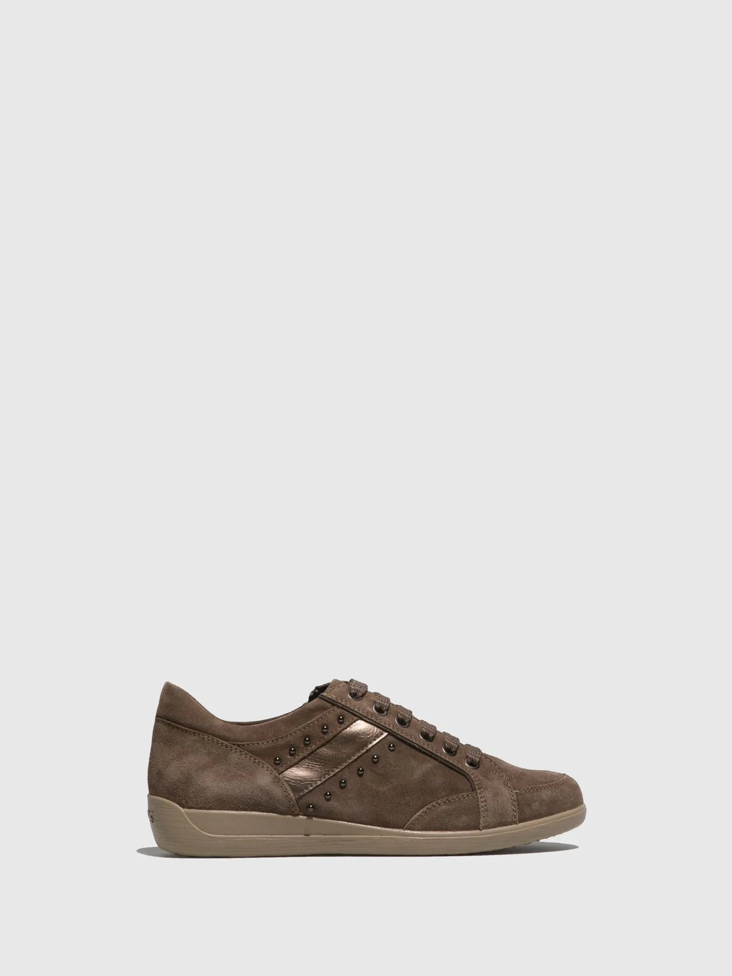 Camel Lace-up Shoes
