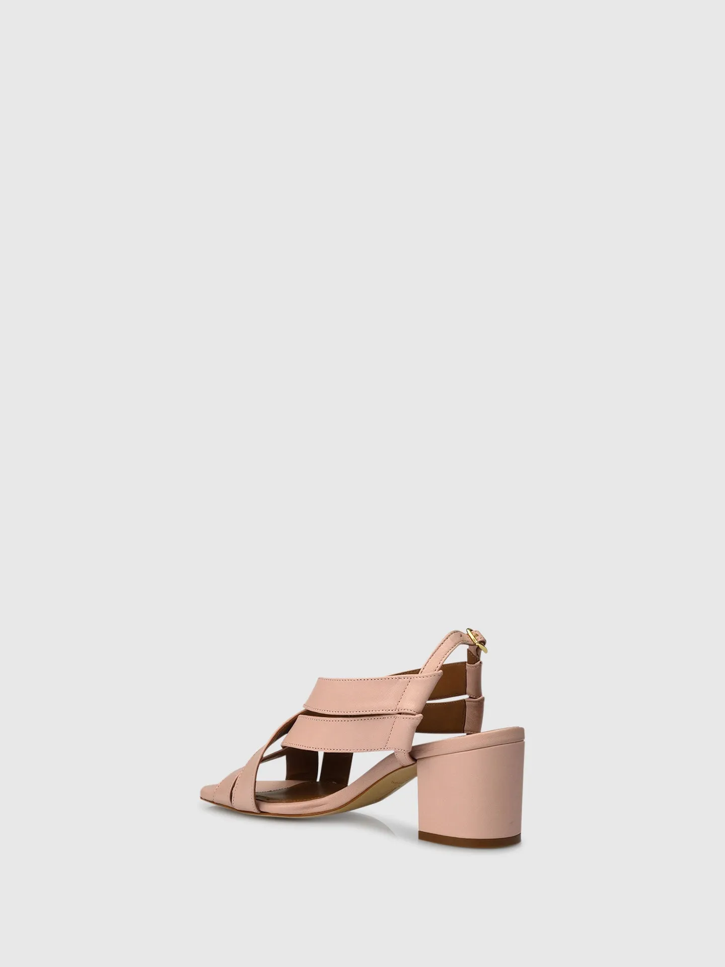 Chunky Heel Sandals D06L1 Nude