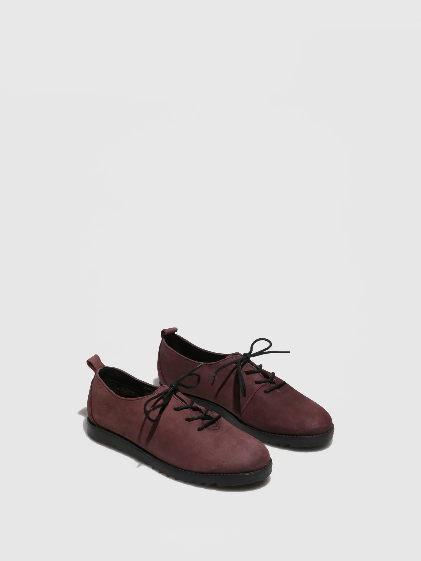 Crimson Lace-up Shoes