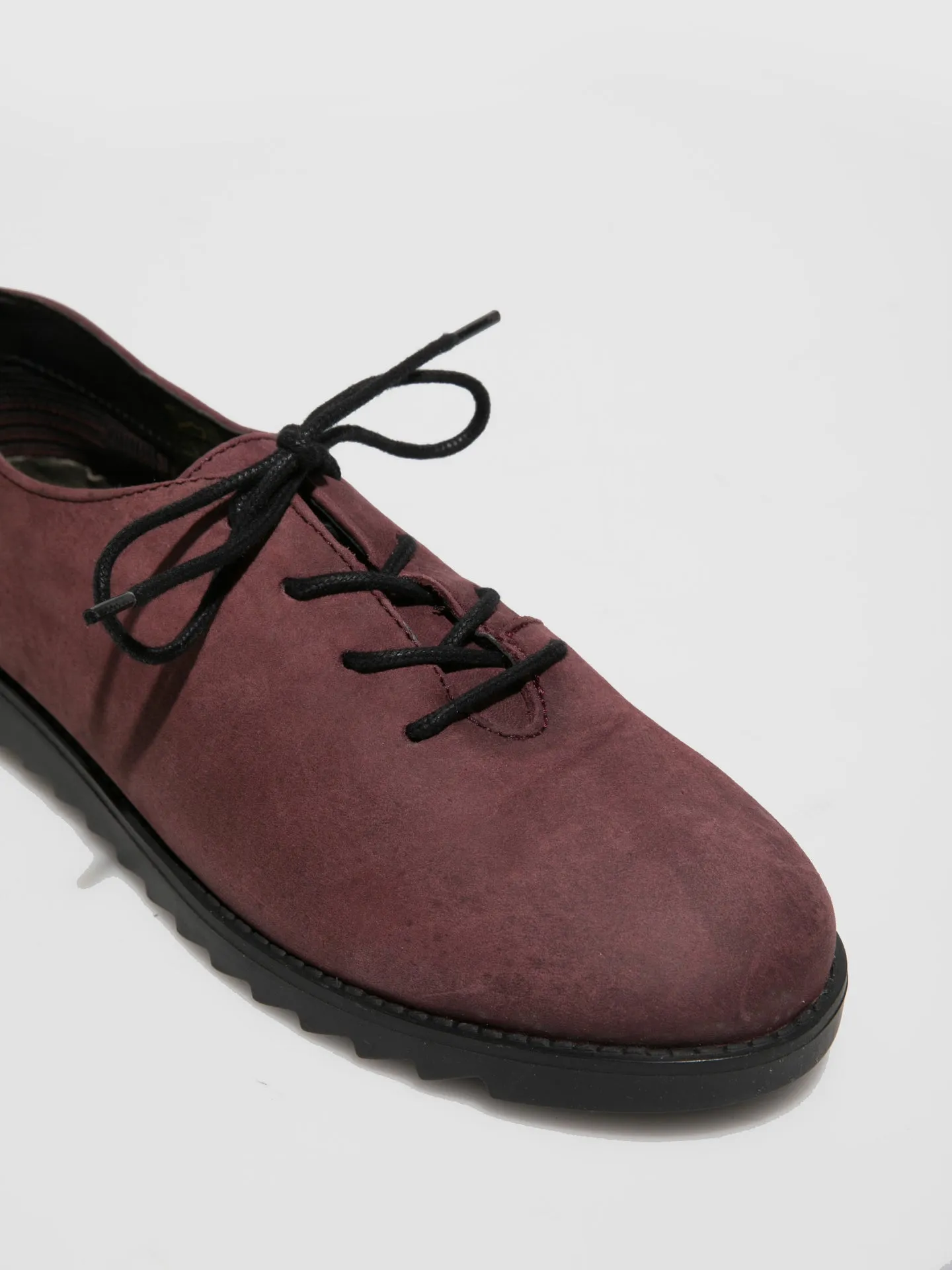 Crimson Lace-up Shoes