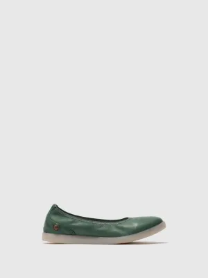 Elasticated Ballerinas LETI646SOF GREEN