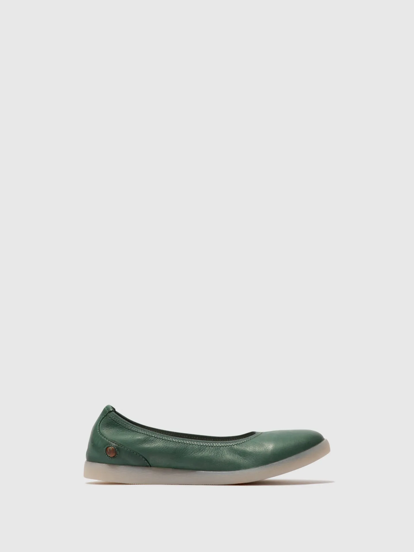 Elasticated Ballerinas LETI646SOF GREEN