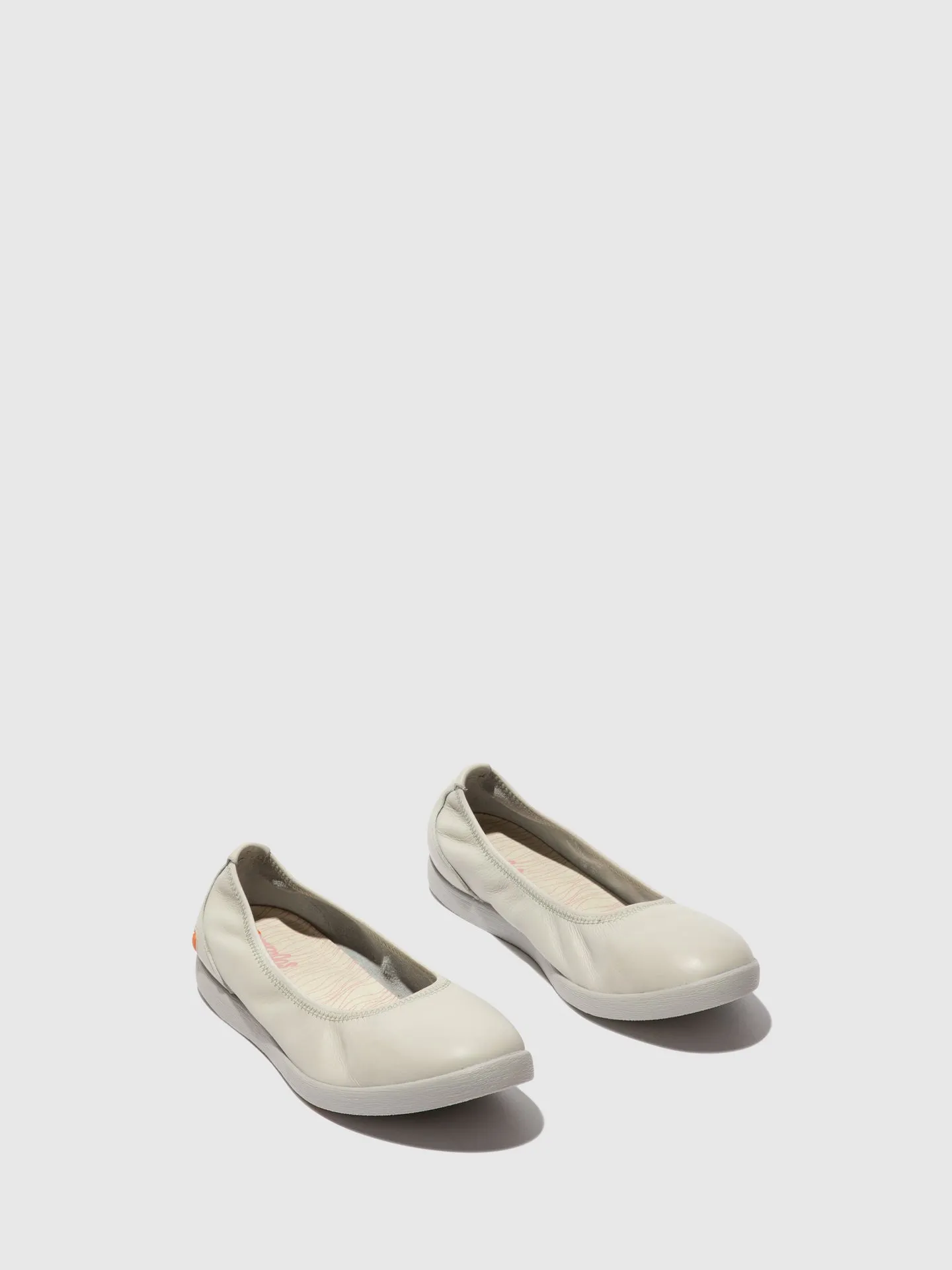 Elasticated Ballerinas LETI646SOF LIGHT GREY
