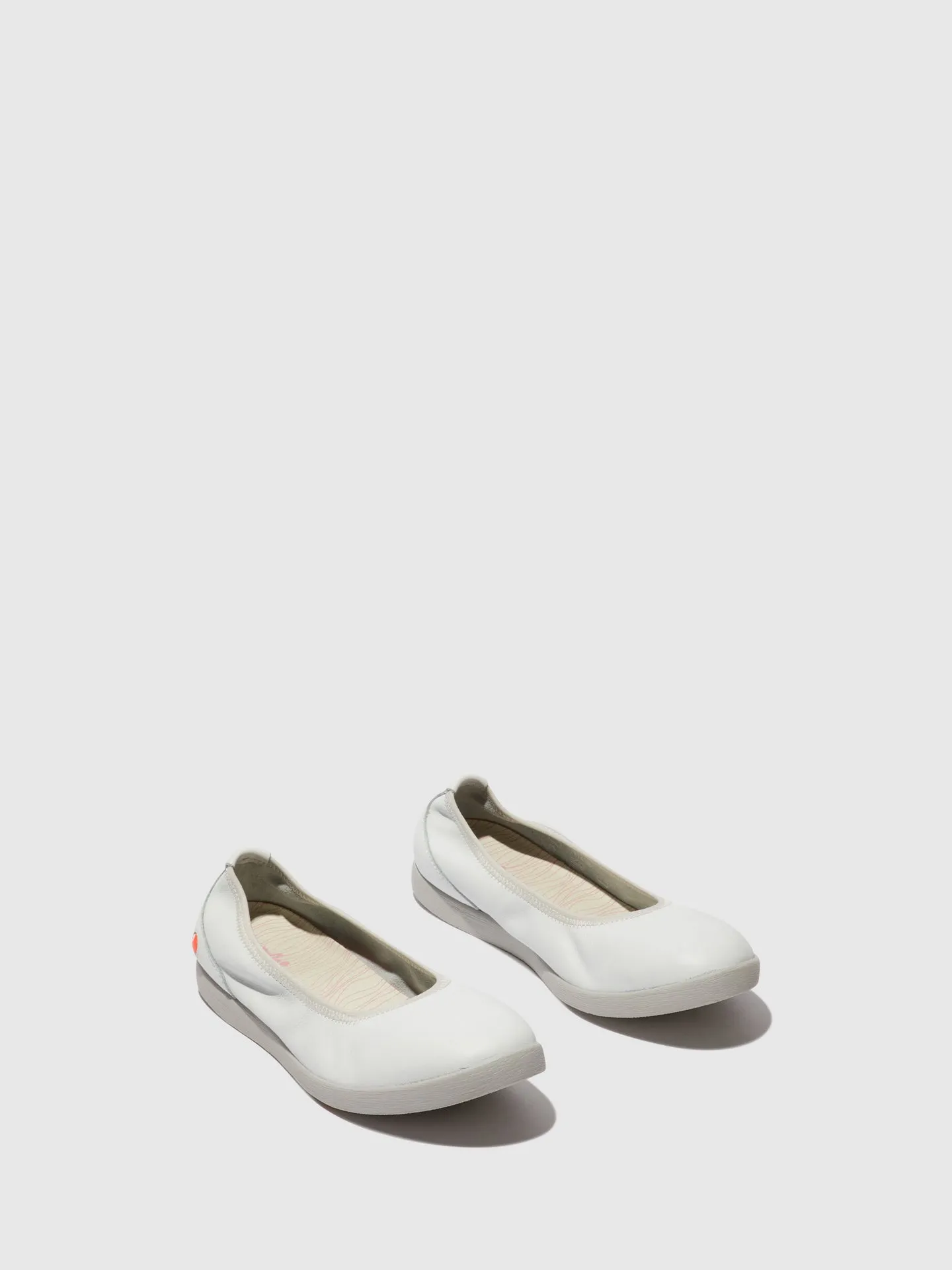 Elasticated Ballerinas LETI646SOF WHITE