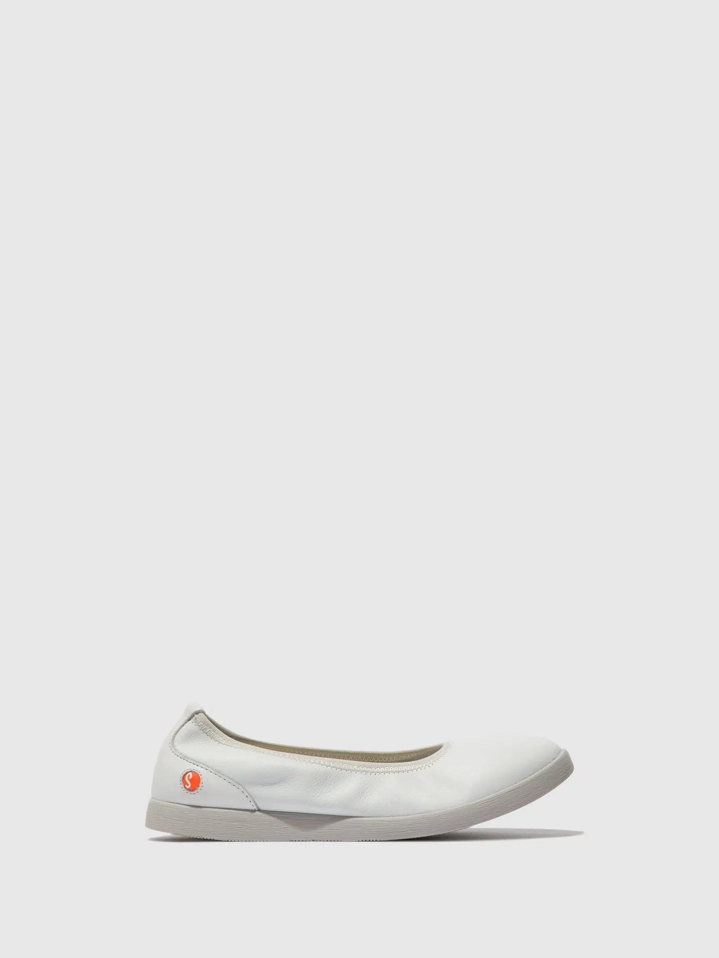 Elasticated Ballerinas LETI646SOF WHITE