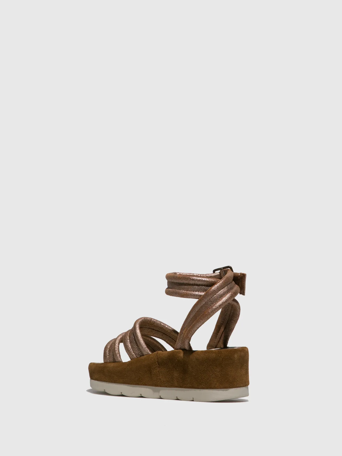 Gold Ankle Strap Sandals