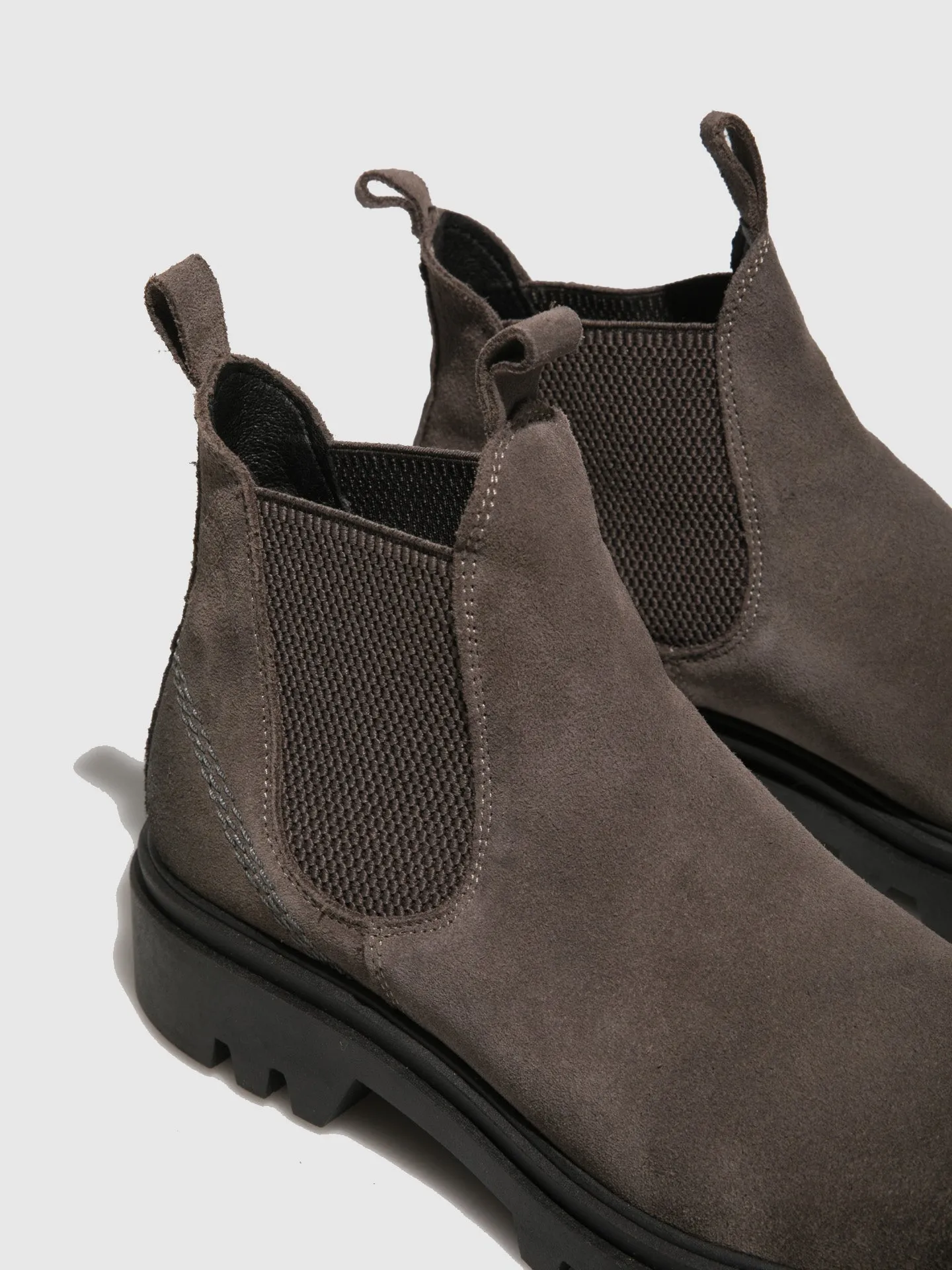 Gray Chelsea Ankle Boots