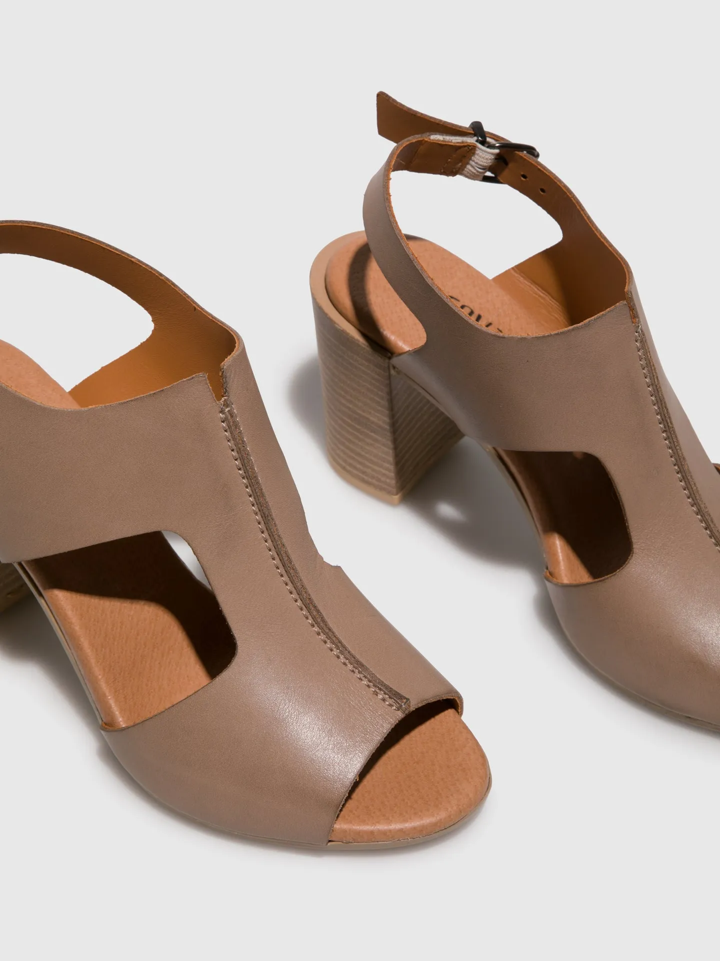 Gray Heel Sandals