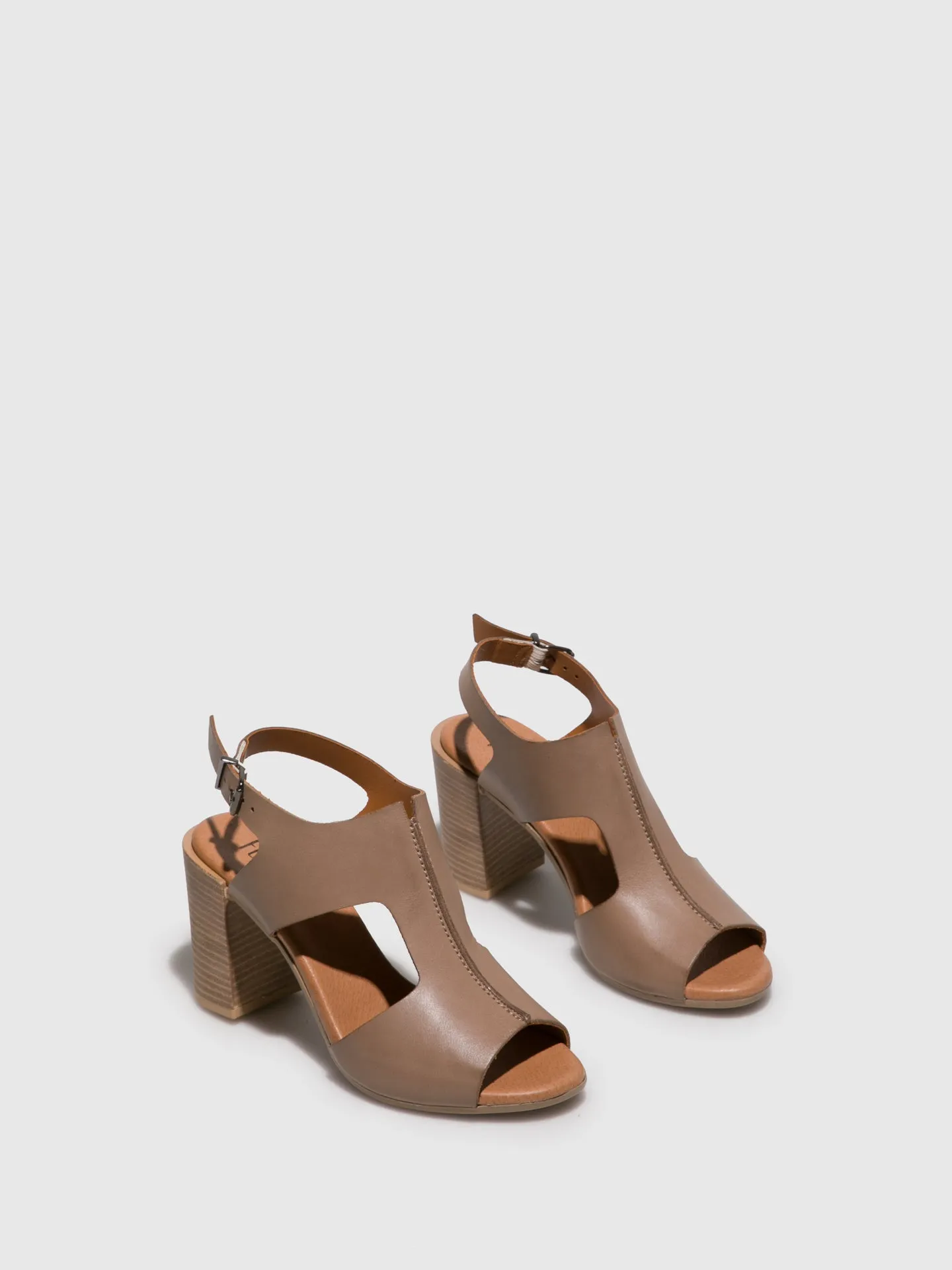 Gray Heel Sandals