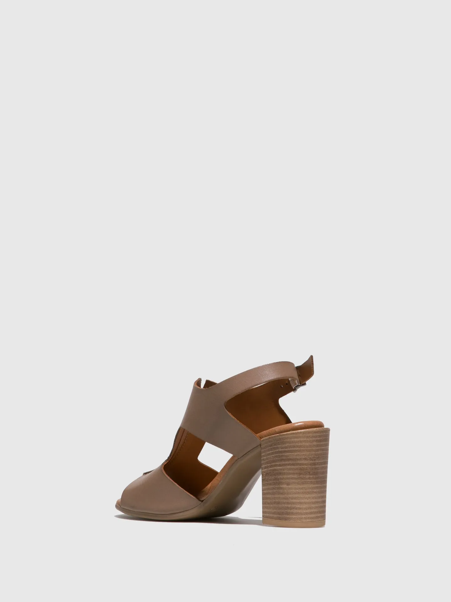 Gray Heel Sandals