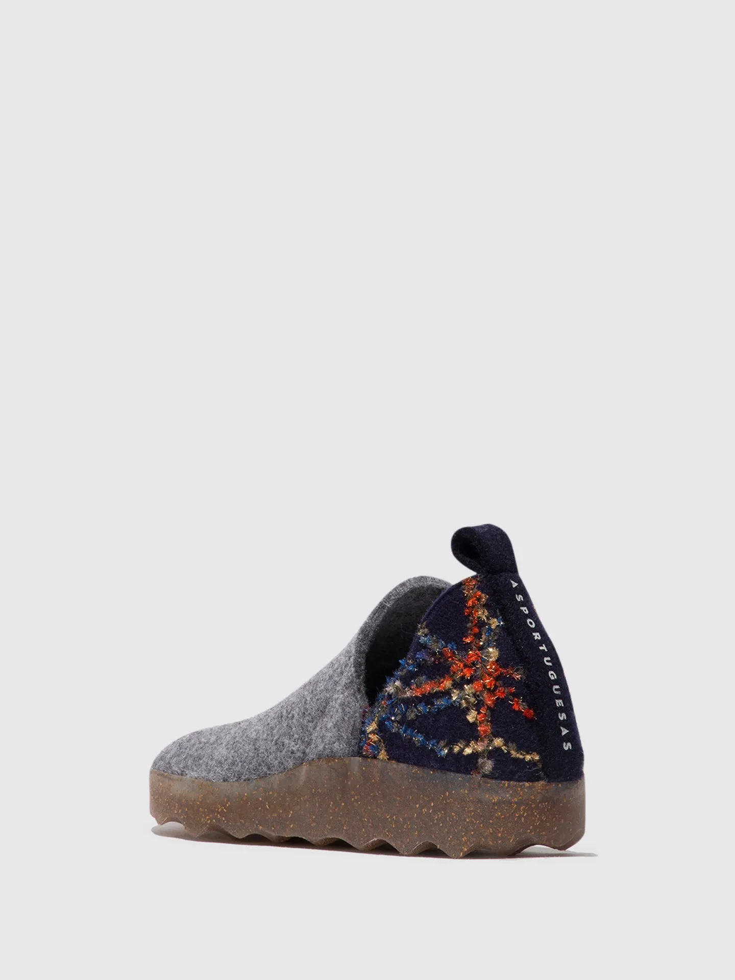 Gray Round Toe Shoes