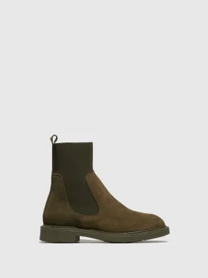 Green Chelsea Ankle Boots
