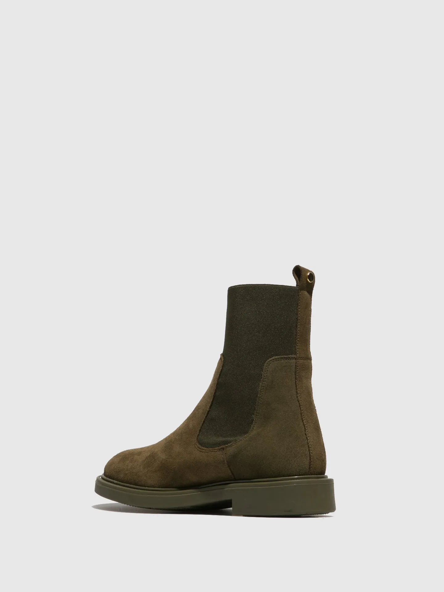 Green Chelsea Ankle Boots