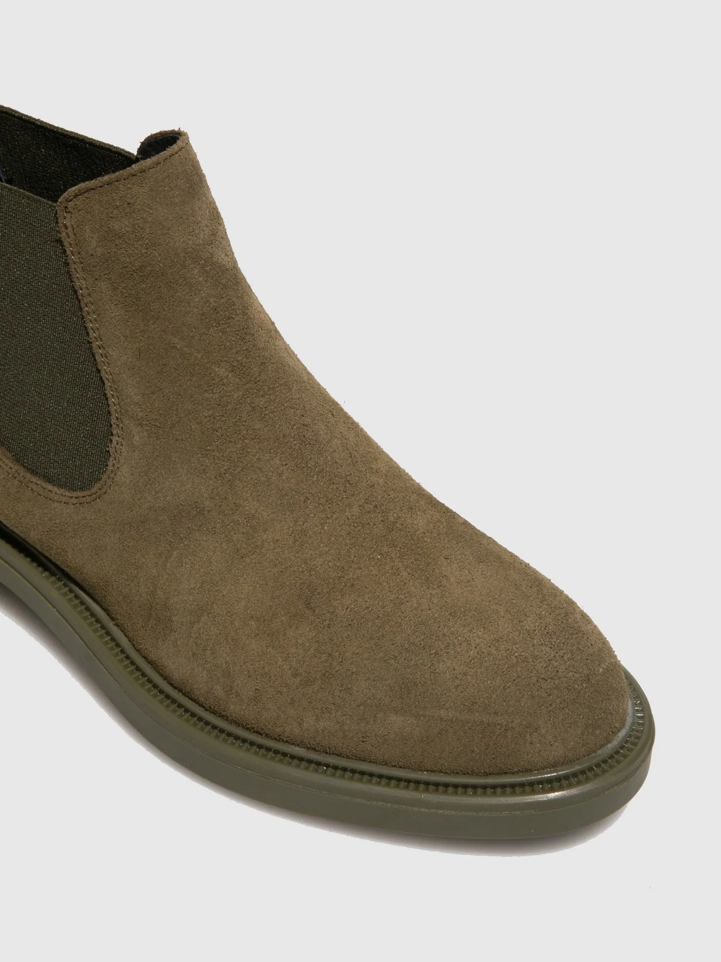Green Chelsea Ankle Boots