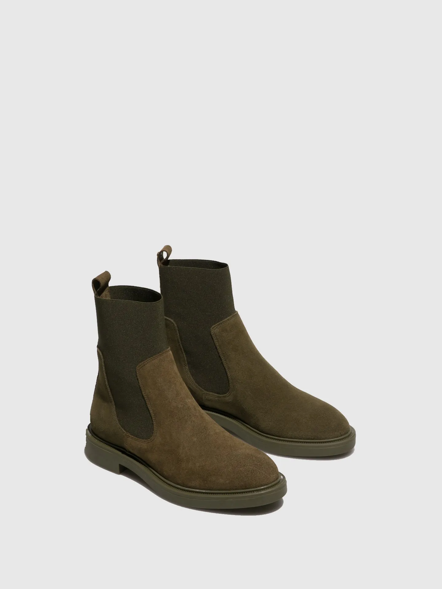Green Chelsea Ankle Boots