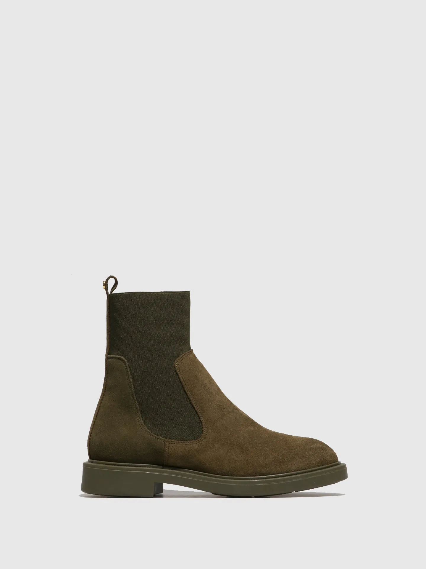 Green Chelsea Ankle Boots