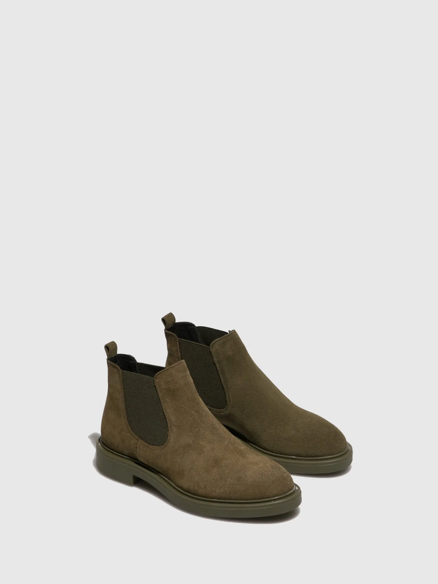 Green Chelsea Ankle Boots