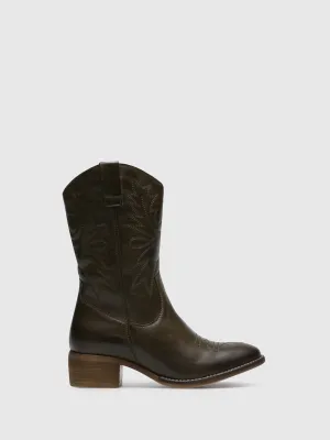 Green Cowboy Boots