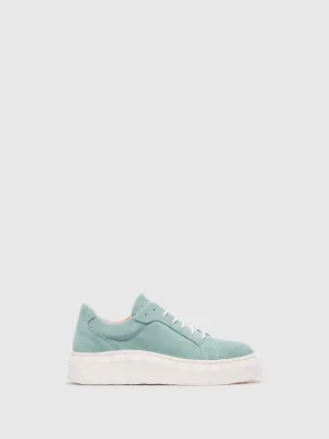 Green Lace-up Trainers