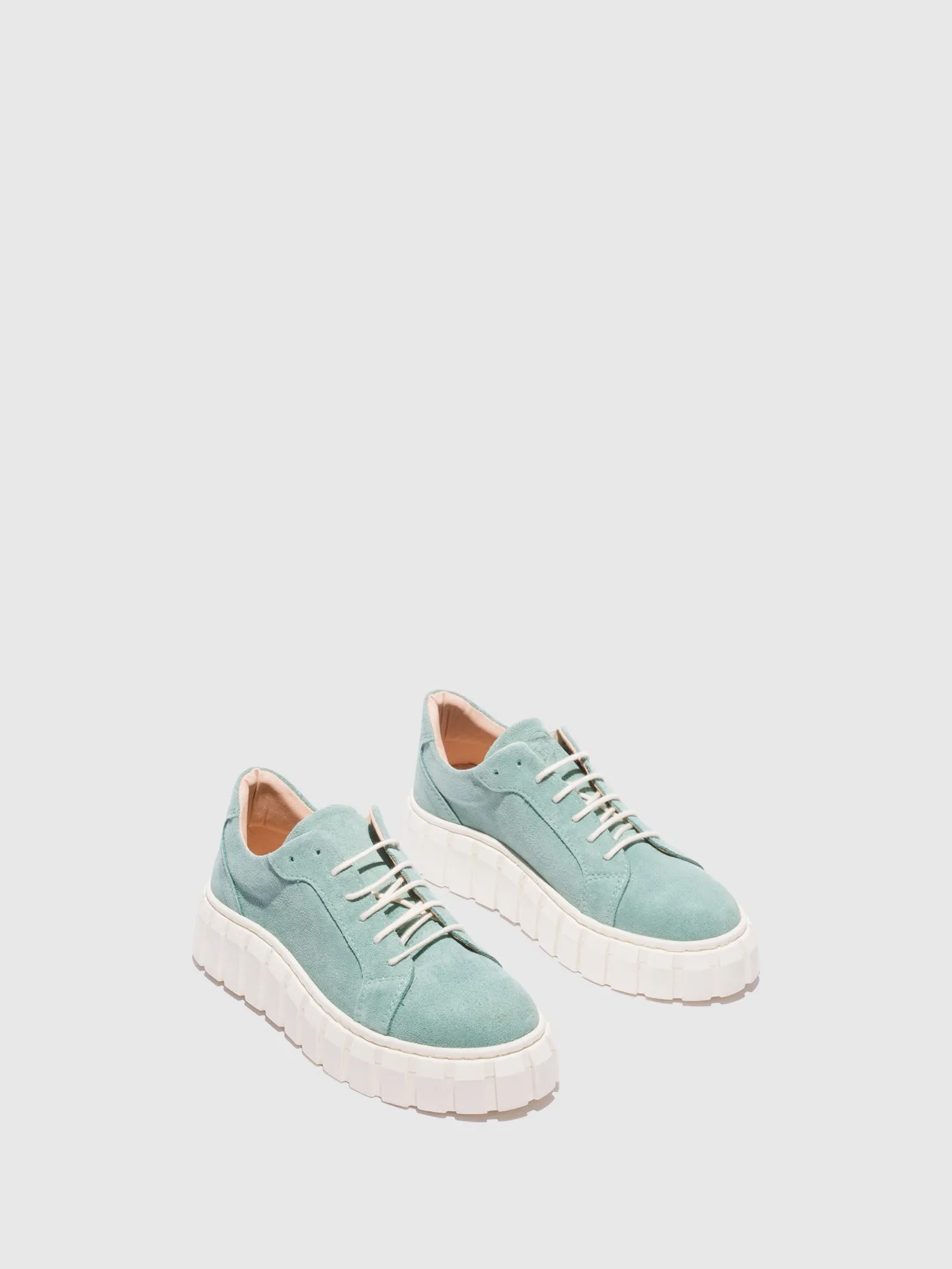 Green Lace-up Trainers